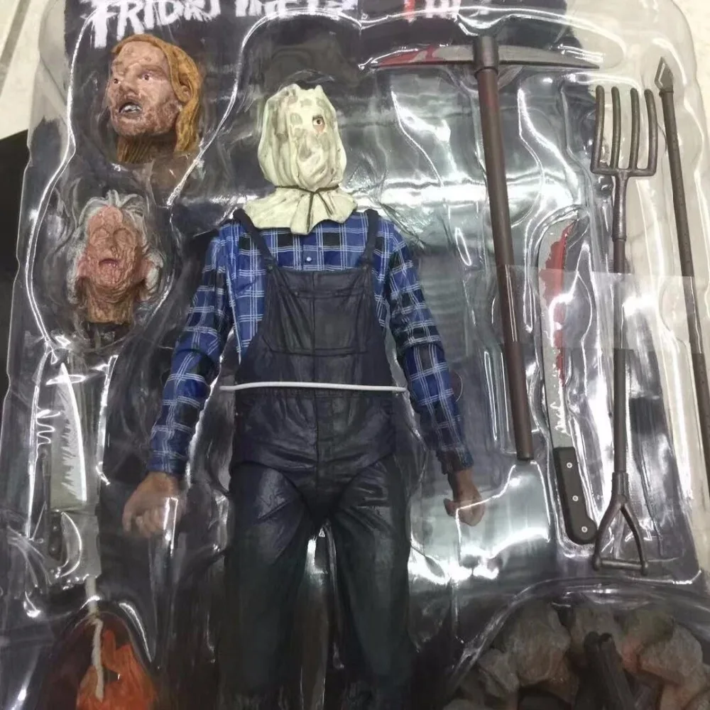 NECA пятница 13th часть 2 Джейсона из ПВХ движущаяся фигурка Фредди Джейсон экшн