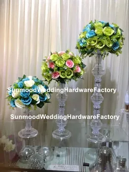 

best selling clear acrylic crystal stand for wedding flower arranging