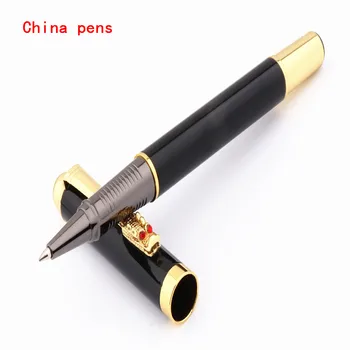 

Luxury 7026 Black Oriental dragon Business office Medium Nib Rollerball Pen New