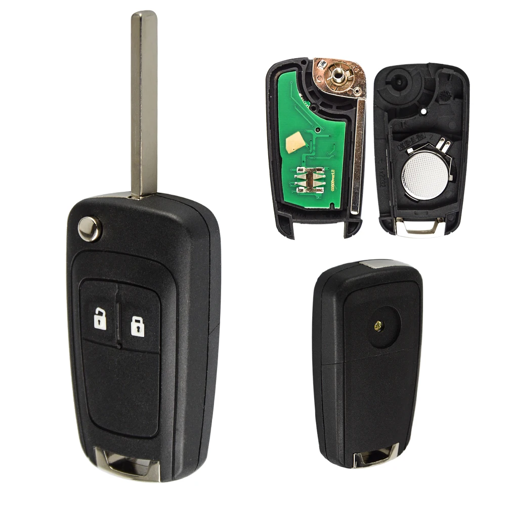 Складной ключ OkeyTech 433 МГц ID46 для Opel Vauxhall Astra J G H Insignia Corsa D брелок отправки|Ключ от