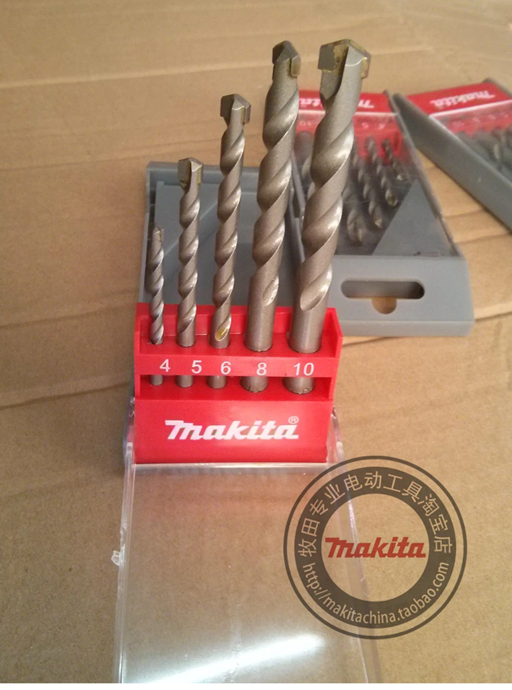 Original Makita D-05175 Impact Drill Bit 5PCS Set Concrete Building Dedicated Drill Bit Electrical Tools Fittings