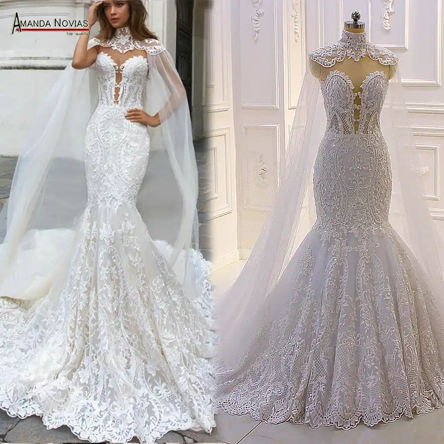 mermaid wedding gown design