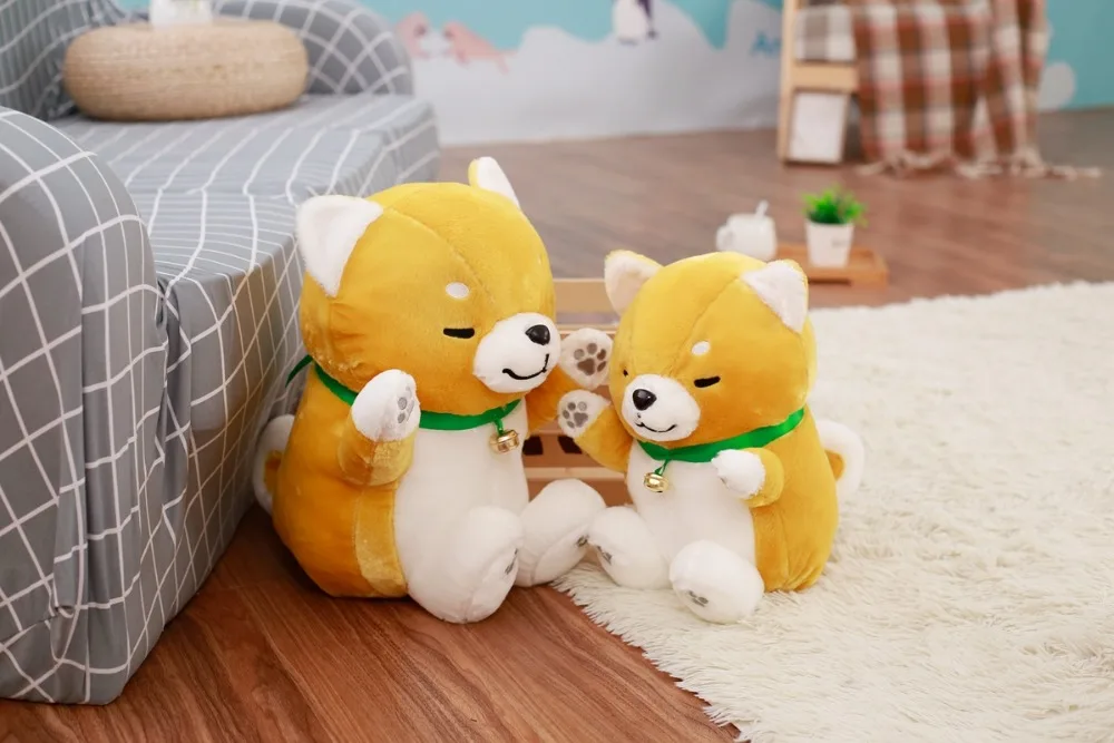 1 шт. 40 см kawaii lucky dog Акита плюшевые игрушки милые мягкие Шиба ину собака плюшевые подушки милые животные игрушки для детская одежда для