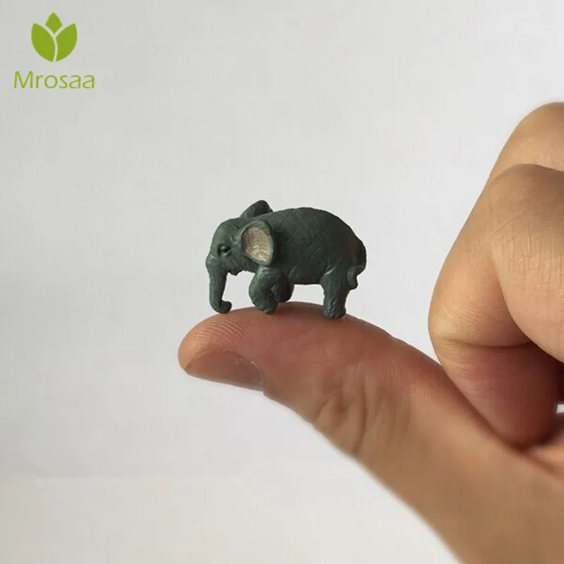 

1/5/10pcs Tiny Q 2.8CM Elephant Mini Ornament Furnishing Articles DIY Landscape Miniatures Home Decoration Arts Crafts