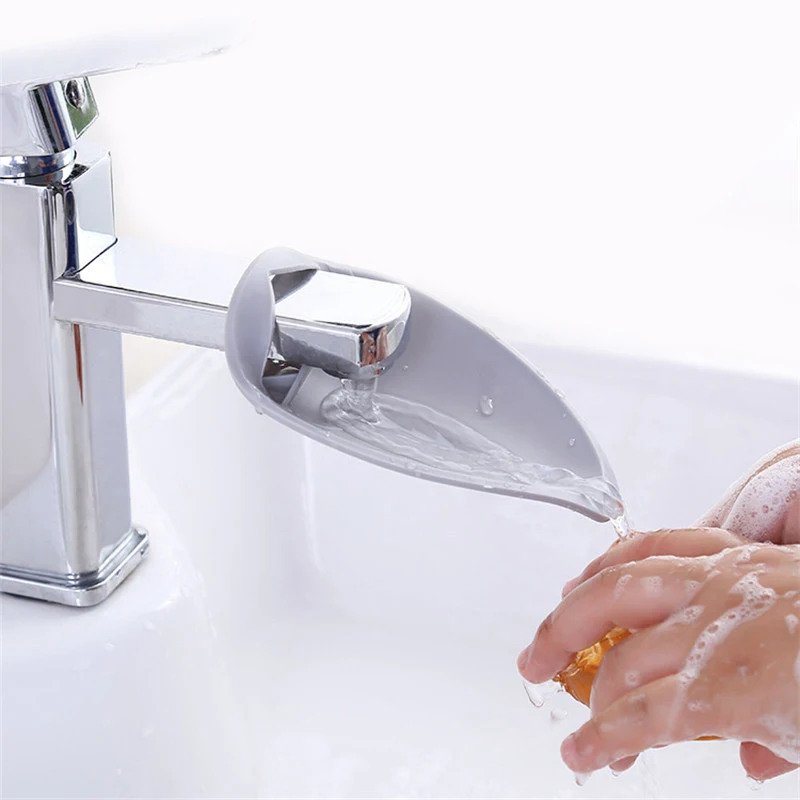 Silicone Faucet Extenders Kitchen Bathroom Water Tap Extension Lovely Water Faucets for Children Hand Washing