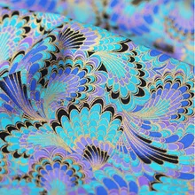 135 см* 50 см японское кимоно из перьев павлина, хлопчатобумажная ткань, ткань для шитья, Лоскутная сумка, подушка, рукоделие, ткань для шитья