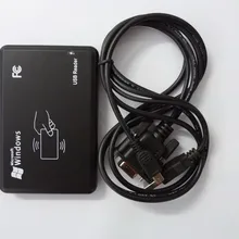RS232 RFID 125 кГц EM4100 считыватель с датчиком доступа+ 2 шт 125 кГц EM ID белые карты