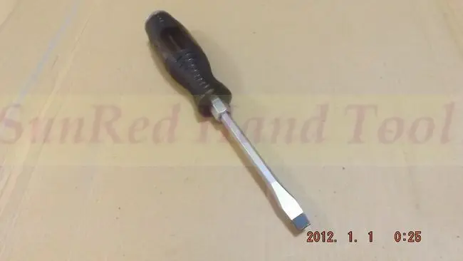 Формовочная пластиковая ручка шестигранный хвостовик 6*100 мм Простая Отвертка CRV Строительный Инструмент № 20953