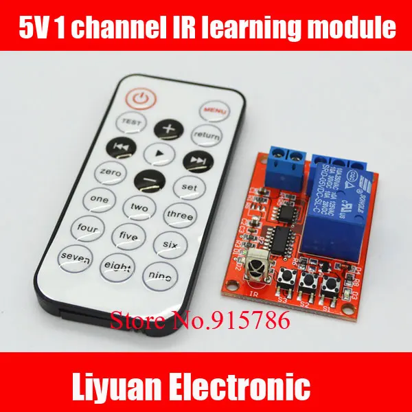 

2pcs 5V IR learning module+High Power remote control / remote control switch / single channel Infrared control switch