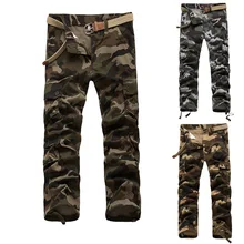 Камуфляжные брюки мужские повседневные камуфляжные брюки-карго комбинезоны хип-хоп джоггеры Pantalon Homme мульти-карманные военные тактические брюки