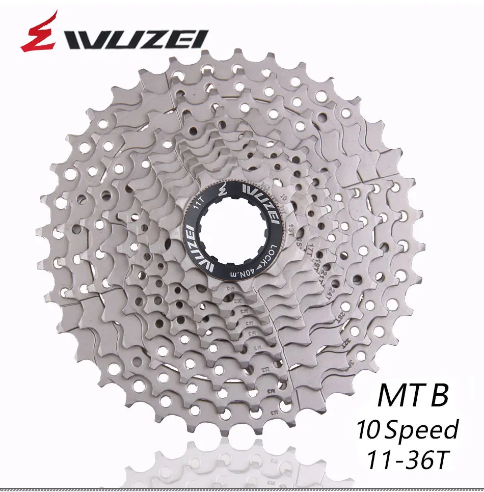 WUZEI 10 скоростей Freewheel MTB части горного велосипеда кассета Freewheel 11-36T для деталей m590 m6000 m610 m675 m780 X5 X7