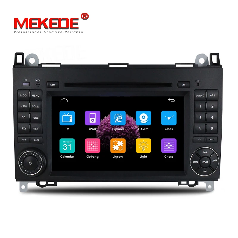 MEKEDE 2din Авто Радио DVD мультимедиа для Mercedes Benz B200 A B класс W169 W245 Viano Vito W639 Sprinter W906 wifi gps