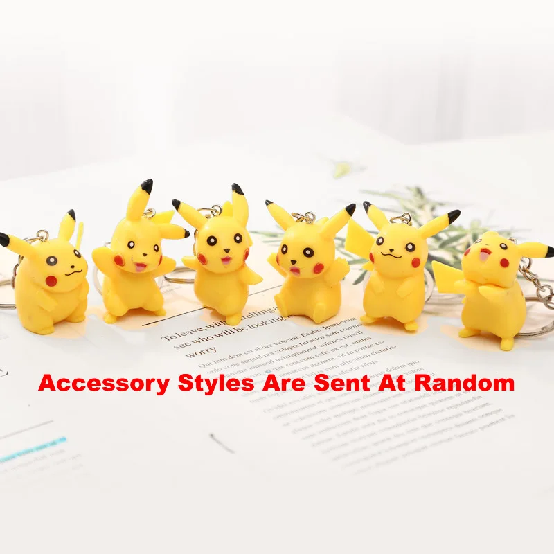 Брелок с мультяшным животным Genie Pikachu помпон Мстители брелки ювелирные изделия