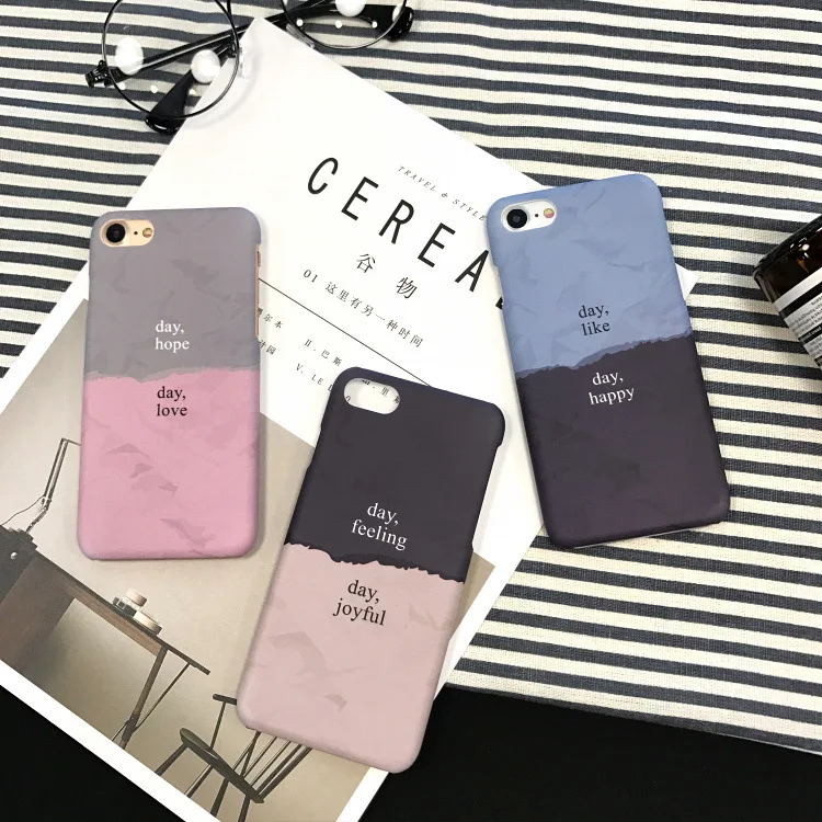 

Luxury Couples Fashion Simple Marble Korean Phone Case For iPhone 7 7 Puls 6 6S 7 8 Puls X XS Max XR Cases Macaron Hard Covers