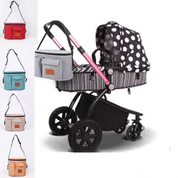 Детская коляска Органайзер сумка для детских вещей большой емкости мама подвесная коляска тележка бутылки Сумки для прогулочных колясок