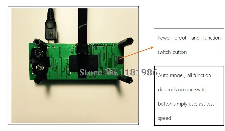 Aimometer/Bside ESR01 LCR измеритель ESR конденсатор емкости тестер Измеритель сопротивления индуктивность мультиметр USB питание/DC 5 В