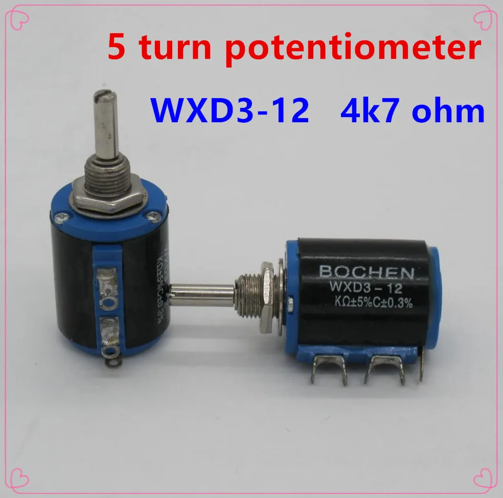20 шт WXD3 12 2W 4K7 ohm 4 7 K 5 кольцевой мультикруговой прецизионный потенциометр с