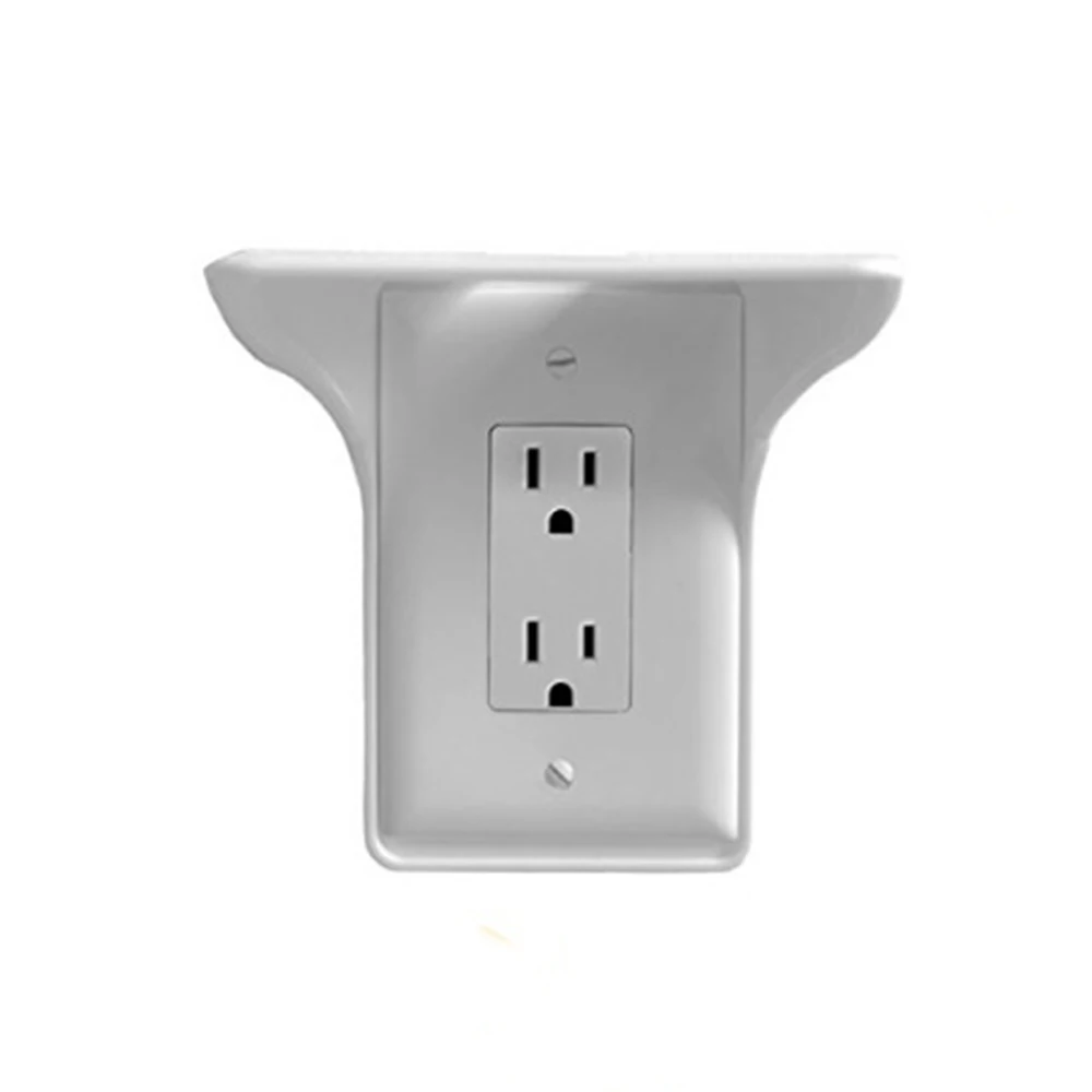 Переключатель AU Plug Stacks Outlet полка органайзер Простой Настенный стек Мобильная зарядная полка Легкая установка для аксессуаров для ванной комнаты