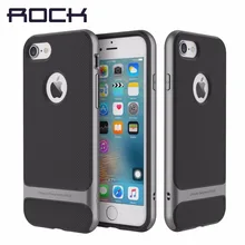 Rock оригинальный Royce чехол для iPhone 7 Чехол новинка 2016 года Гибридный Люкс ПК ТПУ задняя крышка для iPhone7/7 Plus SLIM ARMOR shell