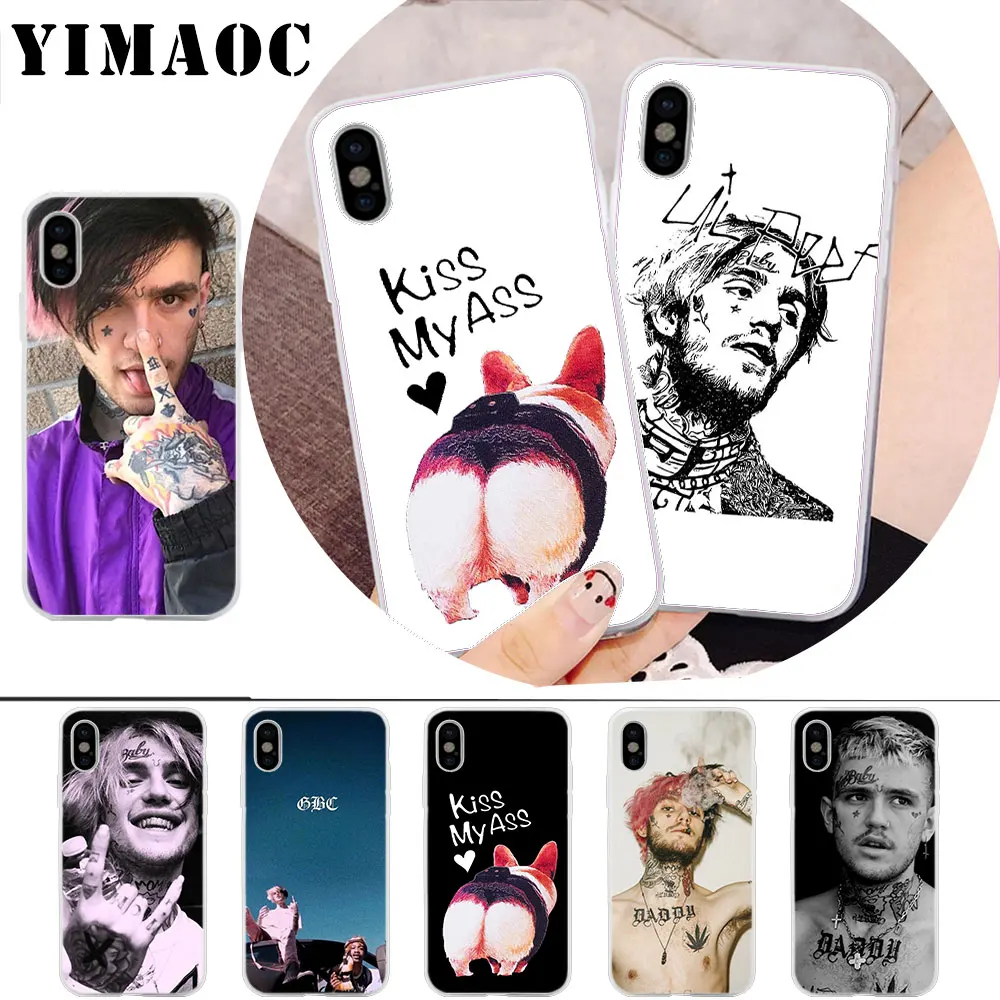 

YIMAOC Lil Peep Soft Silicone Case for iPhone X r s Xr Xs Max 8 7 6S 6 Plus 5 5s SE