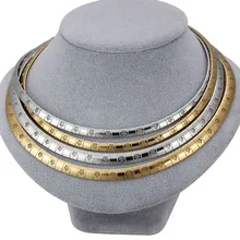 Серебряное/Золотистое Ожерелье из нержавеющей стали, женские Чокеры с цветами, ожерелье s для женщин, цепочка для воротника, модное ювелирное изделие, подарок на день рождения