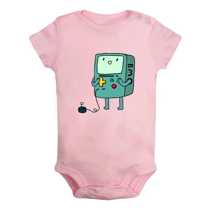 Милый Beemo BMO Adventure Time собака Jake дизайн для новорожденных мальчиков и девочек униформа-комбинезон с принтом для младенцев, боди, одежда хлопковые комплекты - Цвет: JaBaby4004PD
