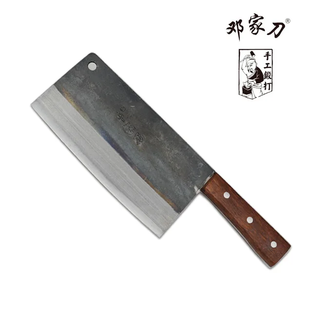 Traditional carbon steel cookware knives for cutting / chop bone