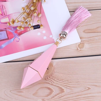 

1 Pc Empty Lipstick Tube Diamond Dark Blue Lip Balm Tubes Taper Shape DIY With Tassel