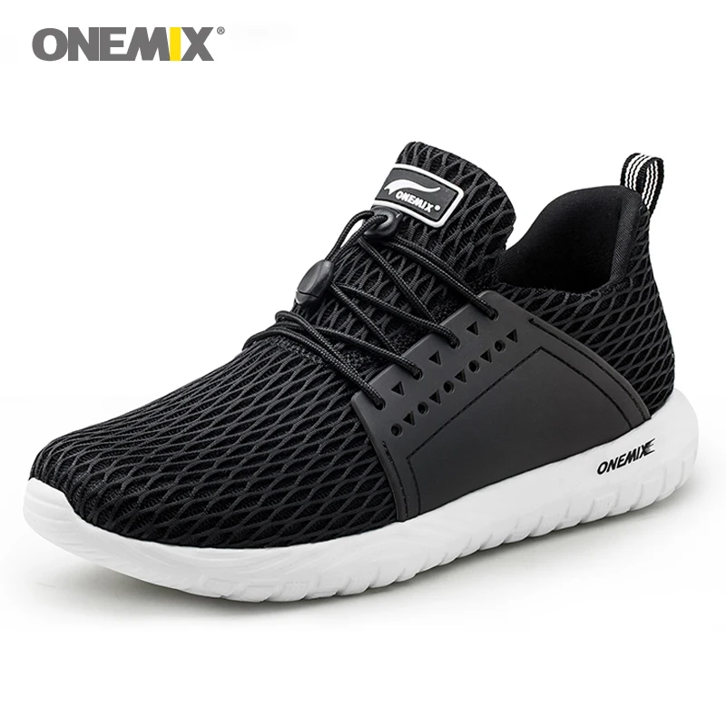 

ONEMIX men sport sneakers breathable running shoes outdoor cool jogging shoes for women soft Deodorant insoles durable rubber