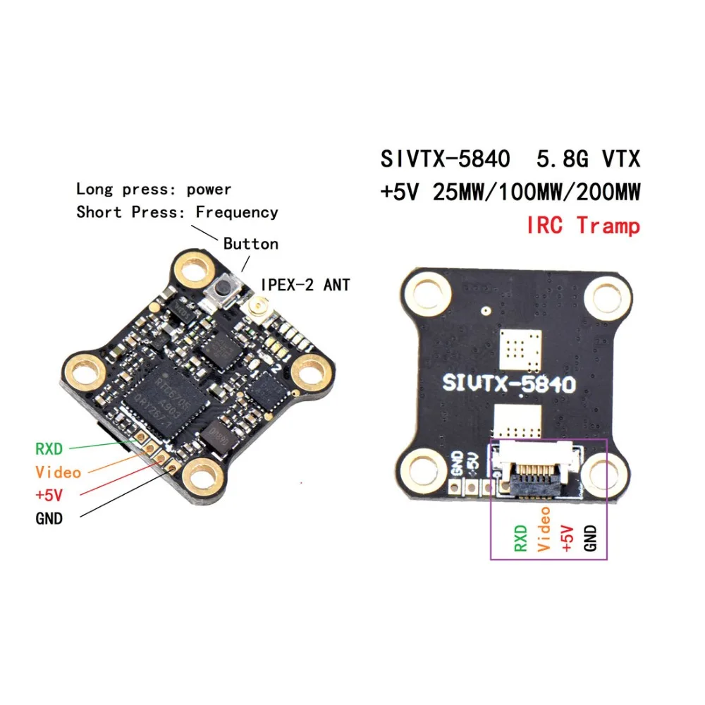 SIF4 F4 управление полетом 2-4S w/BEC BS-13A 4 в 1 ESC+ SIVTX-5840 VTX+ IPEX-2 5,8G Anetanna для FPV квадрокоптера дрона