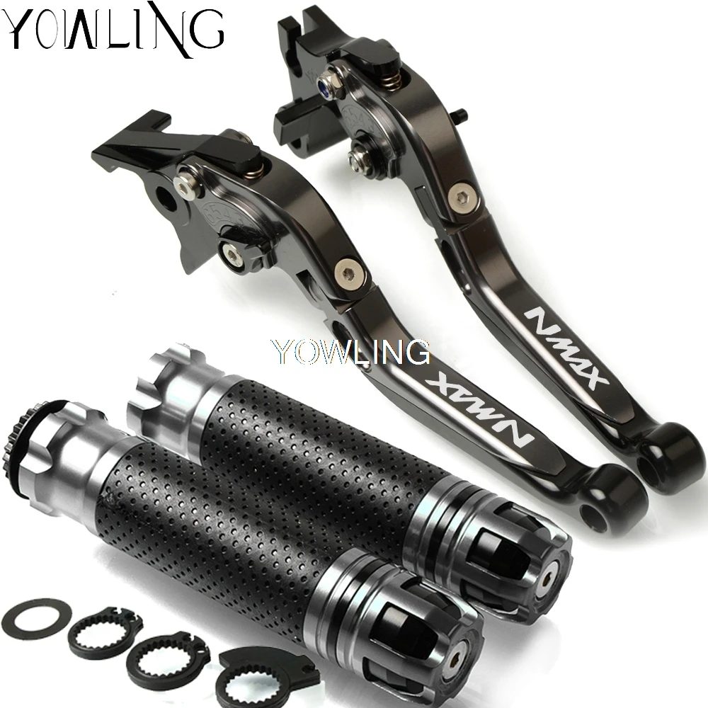 For YAMAHA N-MAX NMAX 155 125 NMAX155 NMAX125- Motorcycle CNC Brake Clutch Levers Handlebar grip Handle Hand Grips