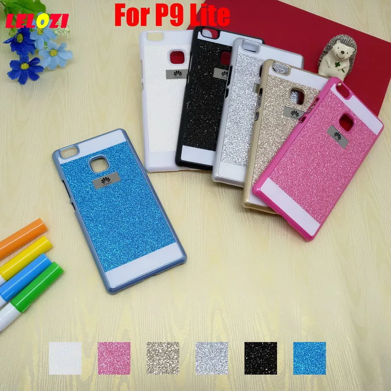 Lelozi Bling блестящие Жесткий PC capinha Etui чехол для Huawei P9 Lite 2016 p9mini золото Новый