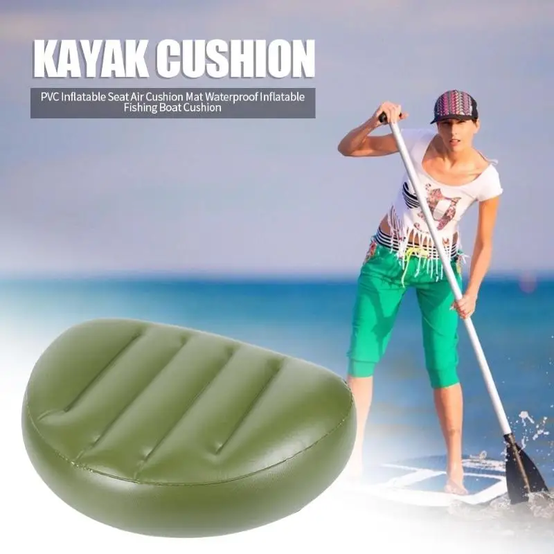 

Skiing Drifting PVC Inflatable Air Seat Cushion Durable New and High Quality Portable Kayak Rowing Cushion 470x310x90mm