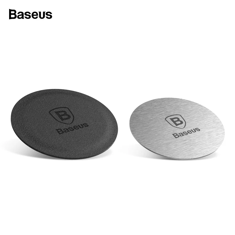 

Baseus Magnetic Disk For Car Phone Holder 2 pieces Metal & Leather Iron Sheets Plate Use Magnet Mount Mobile Phone Holder Stand