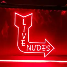 Live Nudes сексуальная леди ночной бар пивной паб клуб 3d вывески светодиодный неоновый знак Винтаж Домашний Декор ремесла