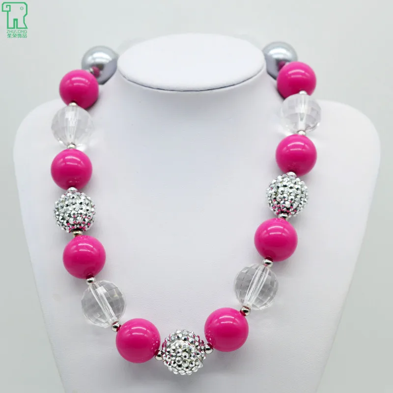 

2015 New Kid Girls Cheap Fashion Chunky Bubblegum Necklace Princess Beat Friends Gift Costume Jewelry Cheap Fashion Necklace