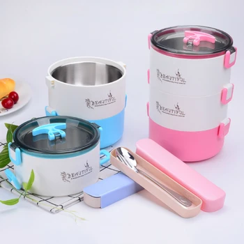 

Italy Stainless Steel Thermal Insulation Lunch-box Microwave Tiffin Lunch Bento Box Seal Up Retain Freshness Container For Food