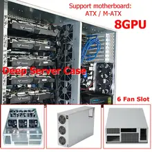 8 GPU Crypto Coin Open Air Mining Server Frame Rig Graphics Case ETH Ethereum New Computer Power For BTC