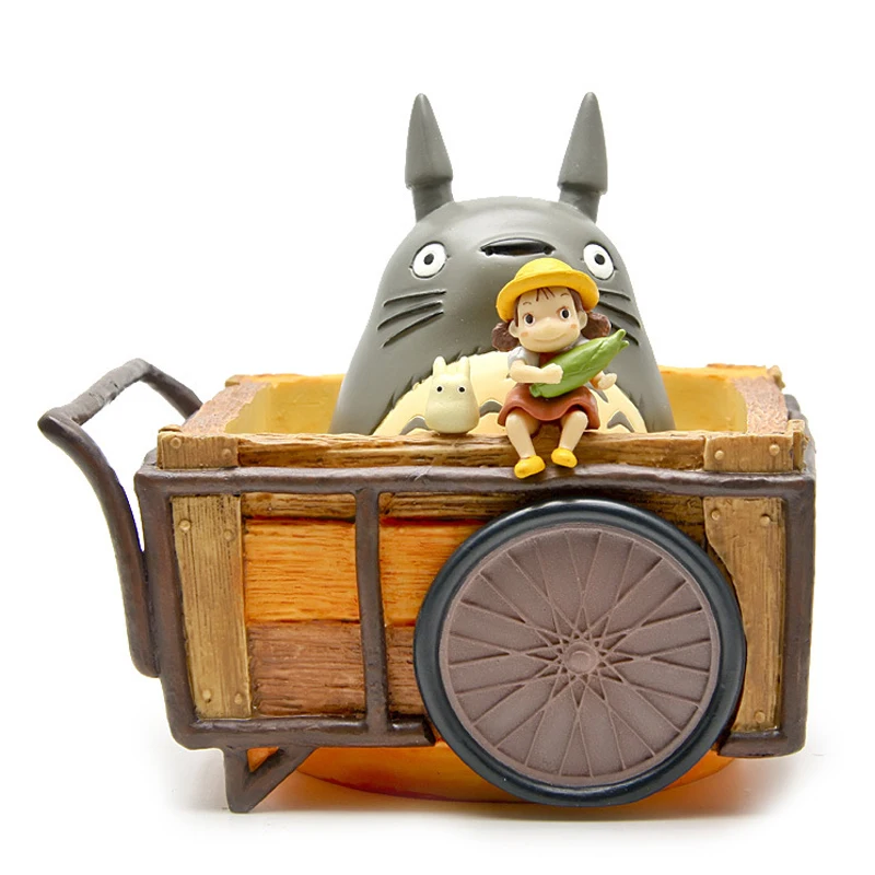 

1set Miyazaki Hayao My Neighbor Anime Totoro Figure Totoro Mei Fairy Dust Resin Action Figure Toy Gifts for Garden