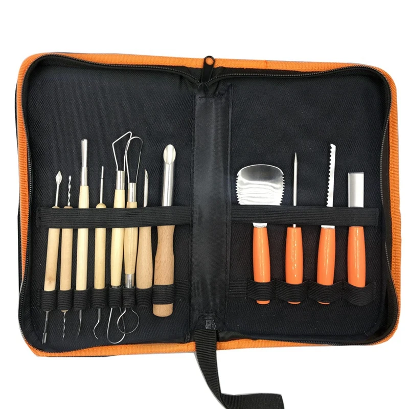 Halloween Pumpkin Carving Tools, Diy Pumpkin Carving Tools, Pumpkin Carving Set (12 Pieces)Wood