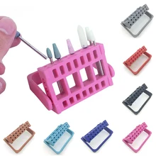 Профессиональный 1 шт. 16 отверстий Держатель мелких предметов для ногтей дисплей для электрического Bur выставочный дисплей er Маникюр Инструменты для ногтей