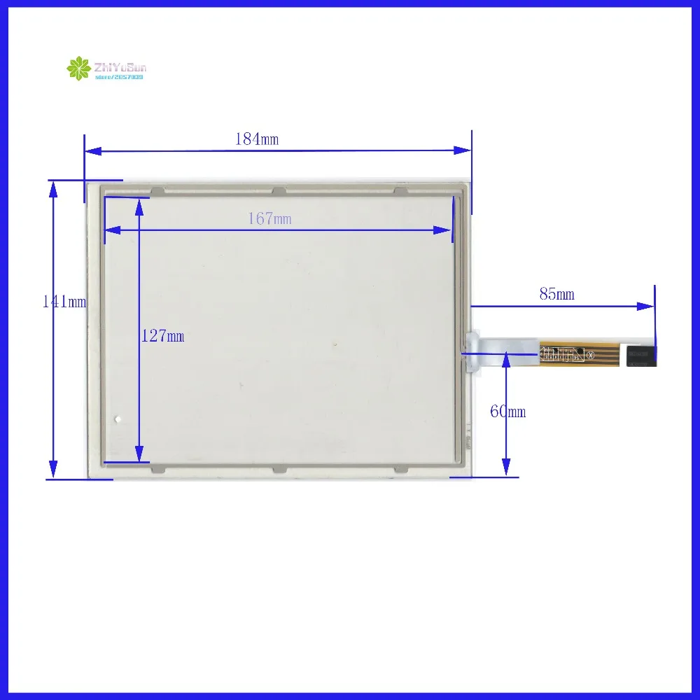 

ZhiYuSun for CLAA080XA12LE display 8Inch 184mm*141mm 4Wire Resistive TouchScreen Panel Digitizer this is compatible 183*141