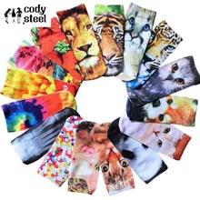 3D короткие носки с животными Модные женские с рисунком на одной стороне женские хлопчатобумажные носки повседневные носки для девочек 3 пар/лот = 6 штук