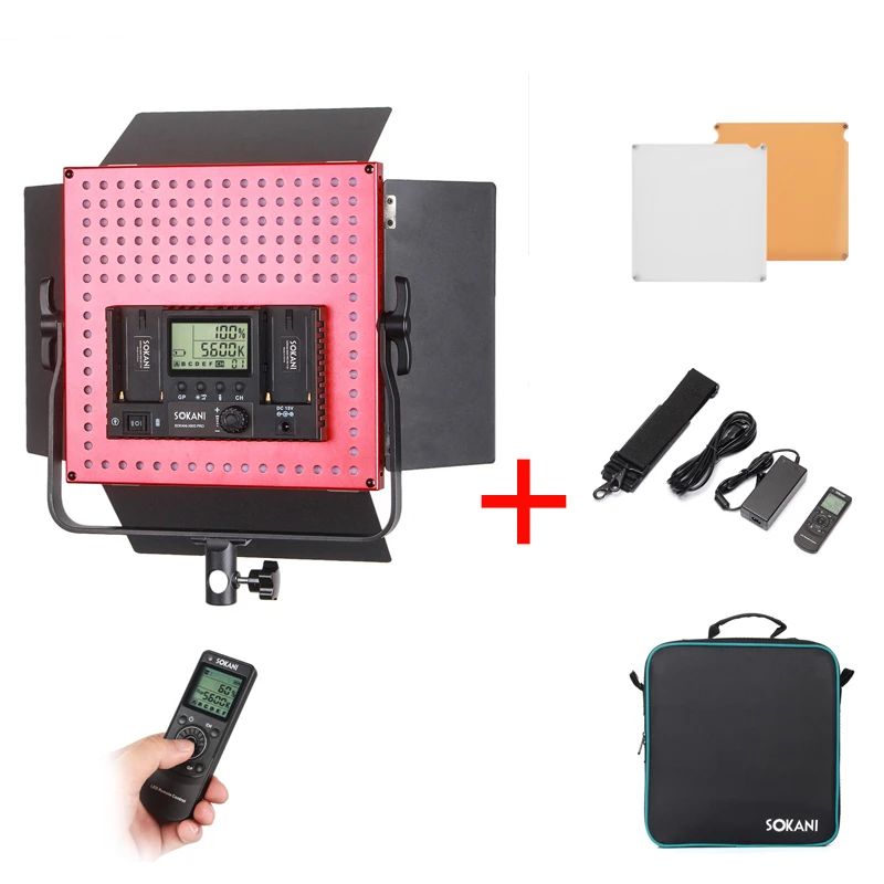 

Sokani X600 Pro 600pcs Bi-Color 3200K-6500K Led Video Light Panel 4800LM Studio LED Lighting for Video Studio Interview Portrait