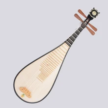 National-String-Instrument Pi Pa Chinese Lute Dunhuang Playing with Pipa-Bag Wood Platane