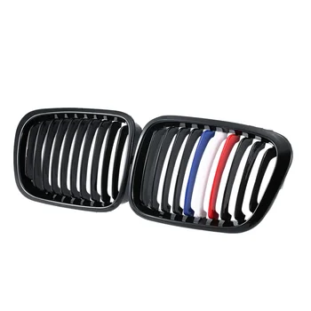 

2PCS Mix Color Gloss Black Kidney Grille for BMW E46 3 Series 4 Door 98-01