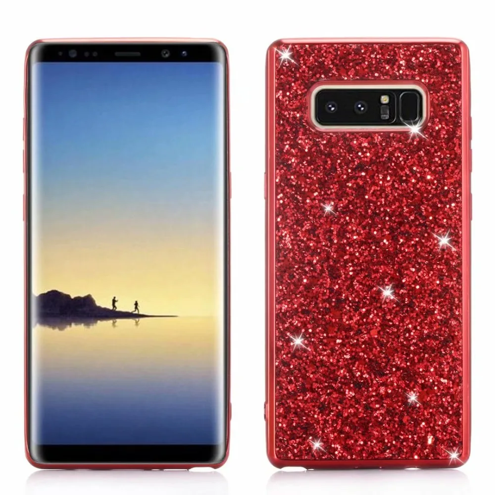 

For Samsung Galaxy Note 8 Case Bling Glitter Sequins soft phone Case For Samsung Galaxy Note 8 Note8 N950F 6.3inch Cover fundas