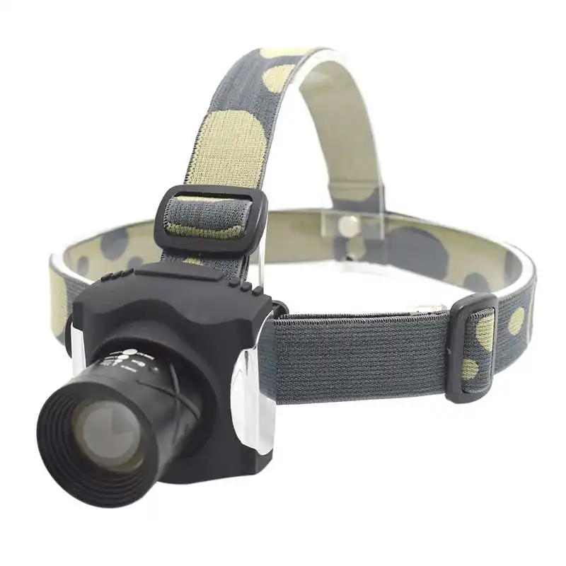 

Built-in Battery Headlight Rechargeable Headlamp Waterproof Zoomable 3Mode XML T6 Bright Head Flashlight Head Torch with Charger