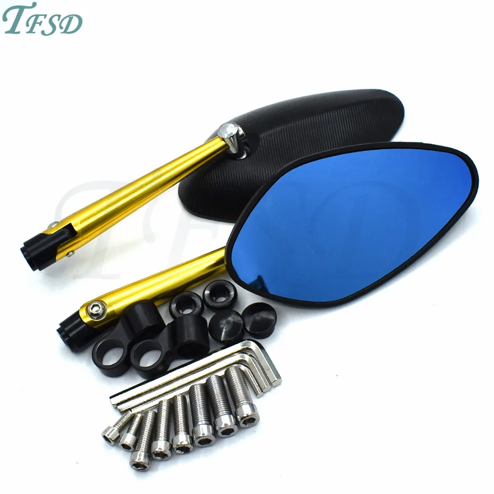 

General purpose Motorcycle Rearview Side Mirrors Motorbike CNC Aluminum motor bicycle Cross-country motorvan For Suzuki GSR600