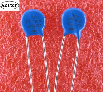 

100PCS New import 07D180K 7D180 varistor Voltage 18V pressure sensitive 180KD07